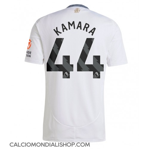 Maglie da calcio Aston Villa Boubacar Kamara #44 Seconda Maglia 2024-25 Manica Corta